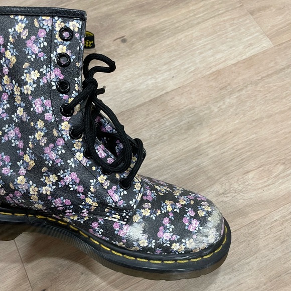 Dr Martens 1460 W Mini Tydee Floral AW004 Boots, Sz 7 - Picture 7 of 8